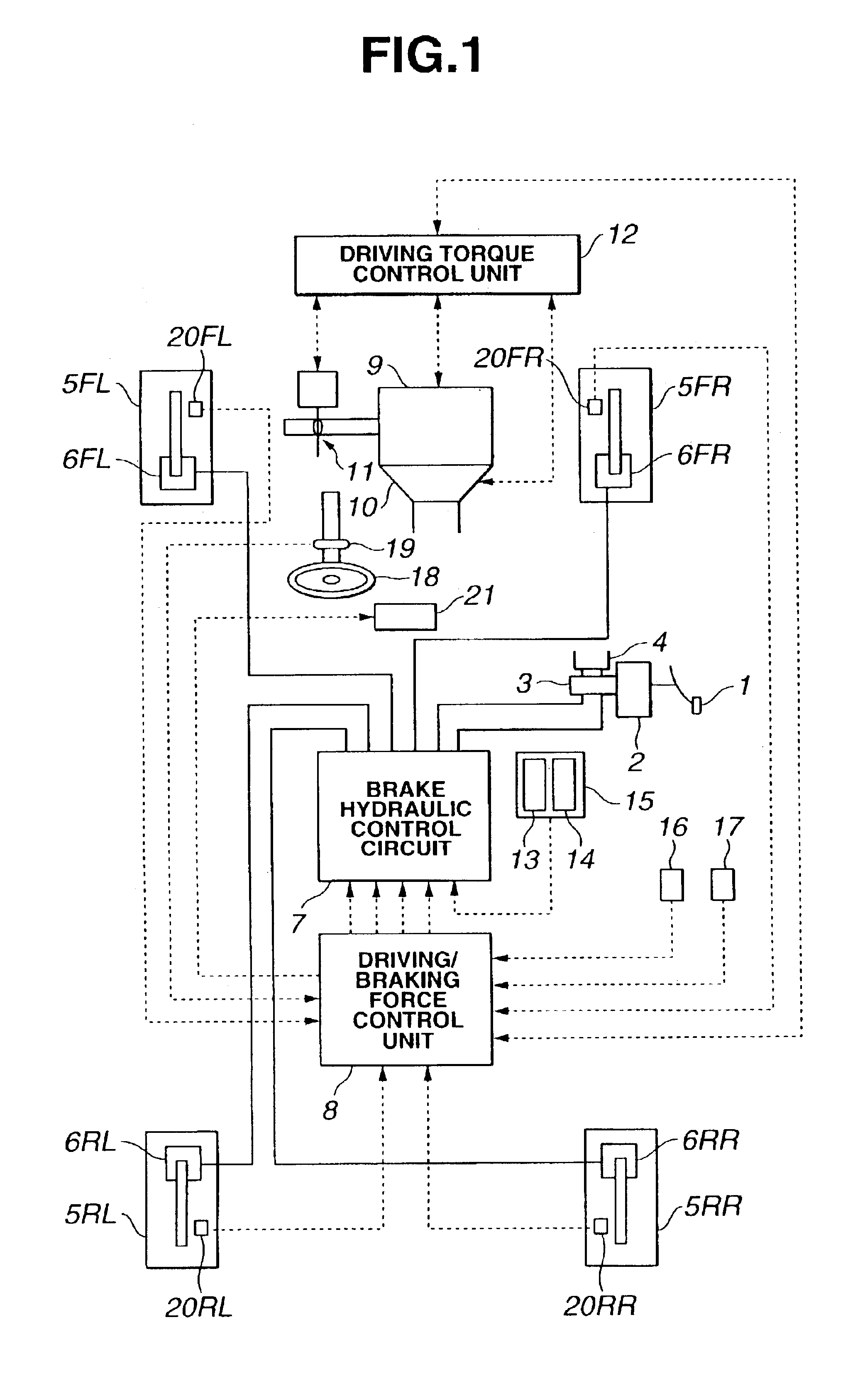 Travel control system for vehicle