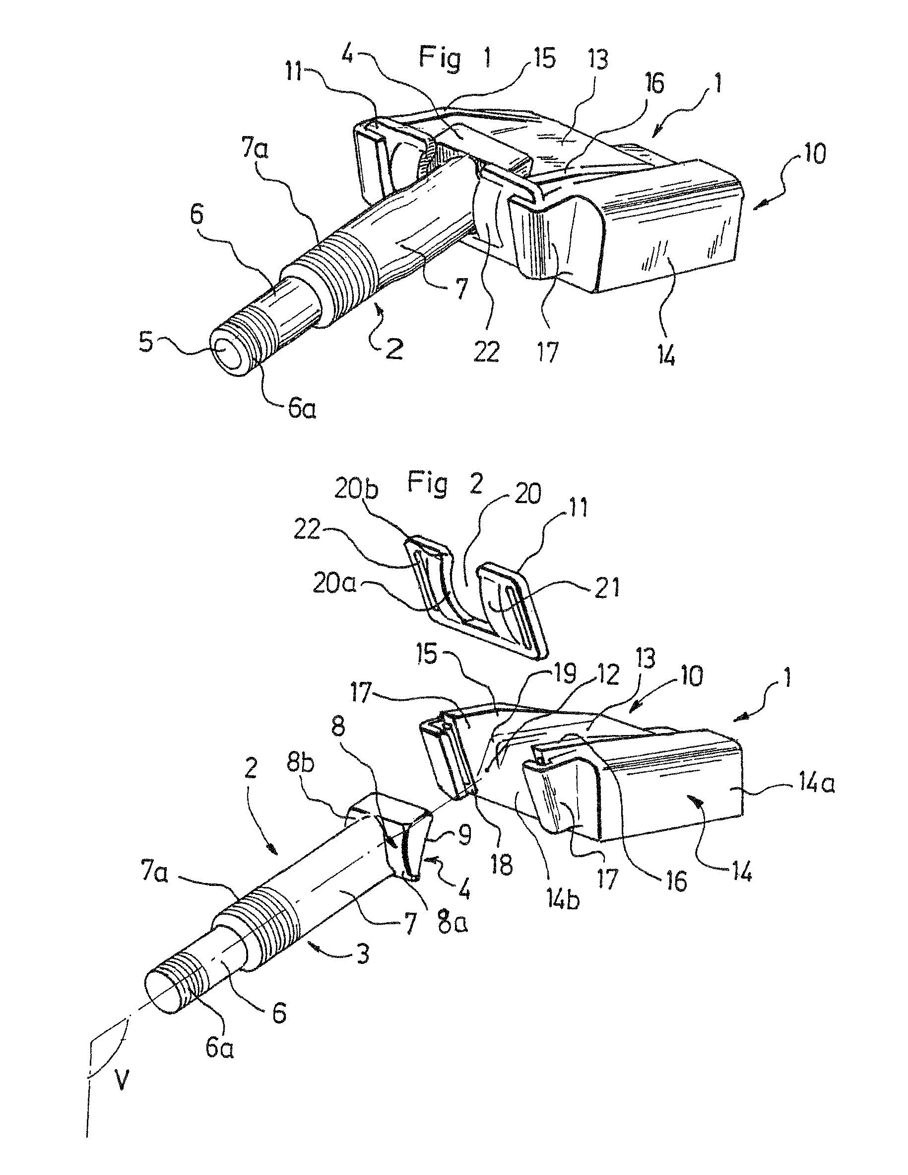 Electronic unit for measuring operating parameters of a vehicle wheel