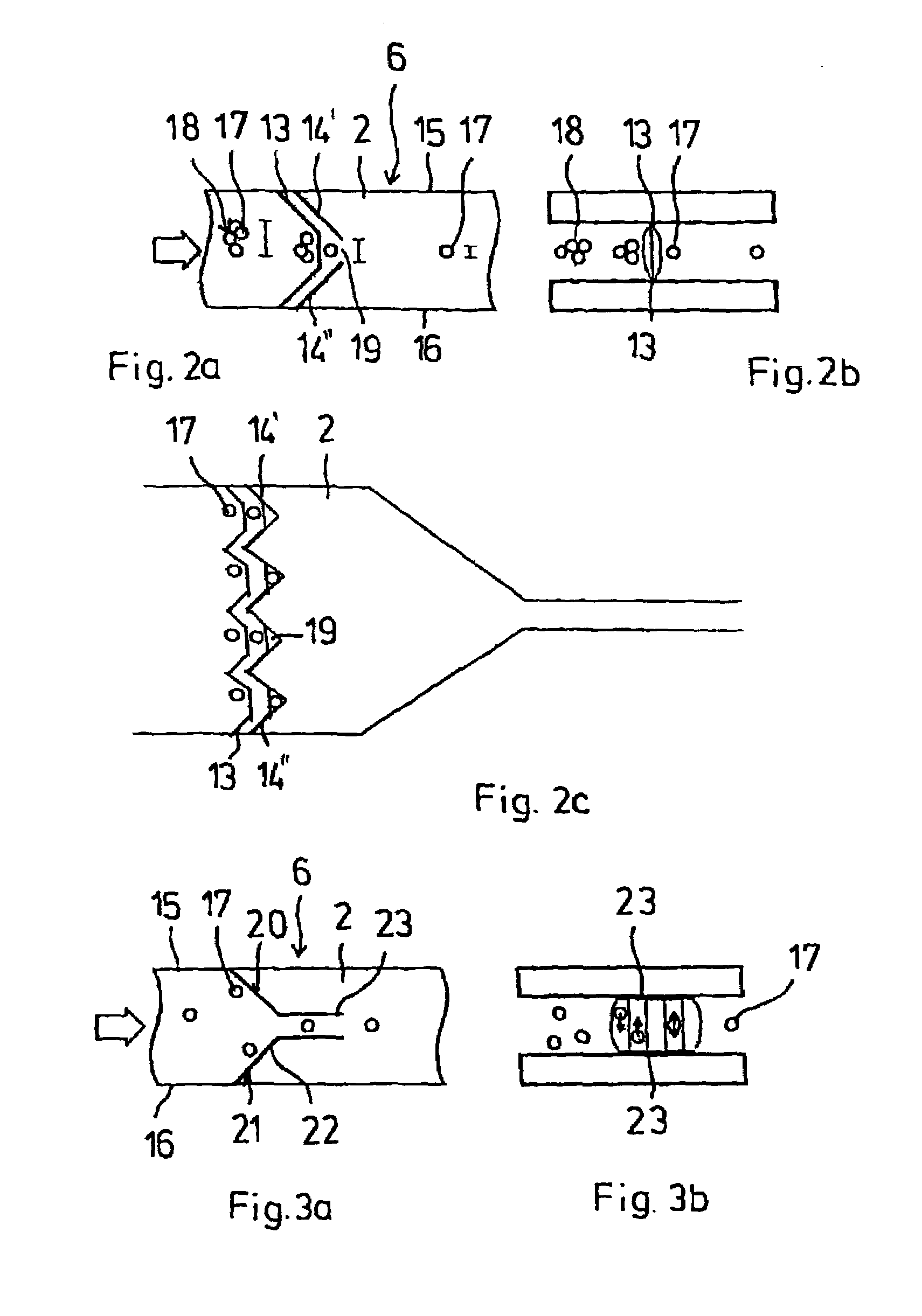 Microfluidic component and method for sorting particles in a fluid
