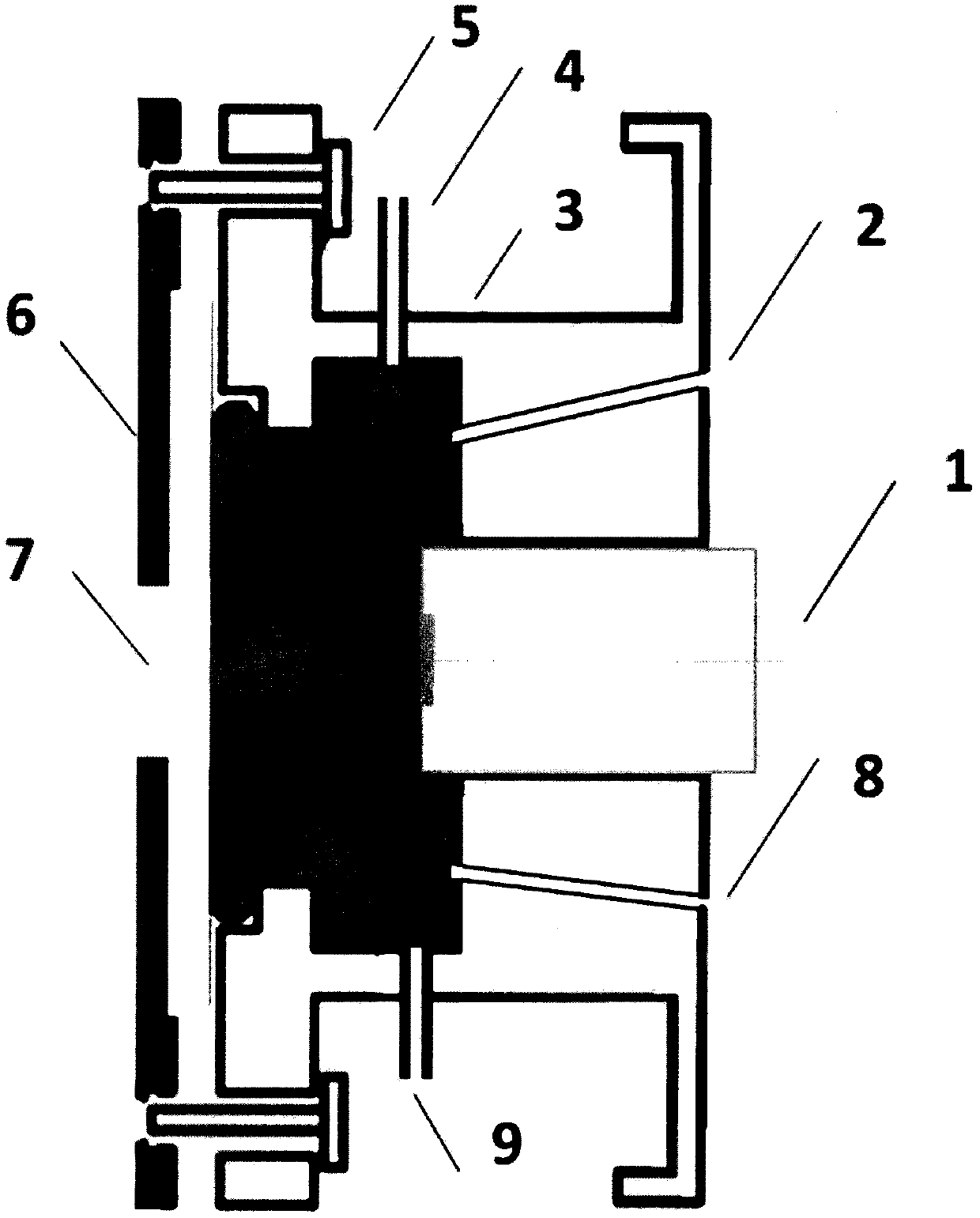 Flow electrolytic cell for ultraviolet-visible spectrum