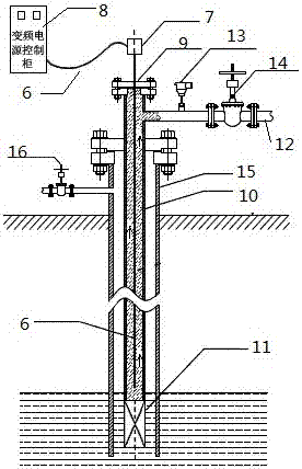 Steel strip sheathed variable frequency heating cable for oil well