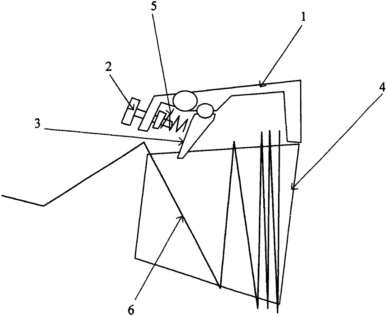 Device for horizontally and axially conveying steel wire