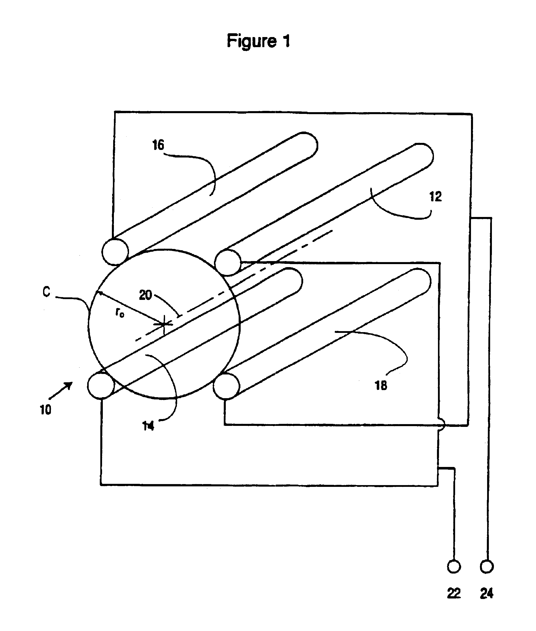 Axial ejection with improved geometry for generating a two-dimensional substantially quadrupole field