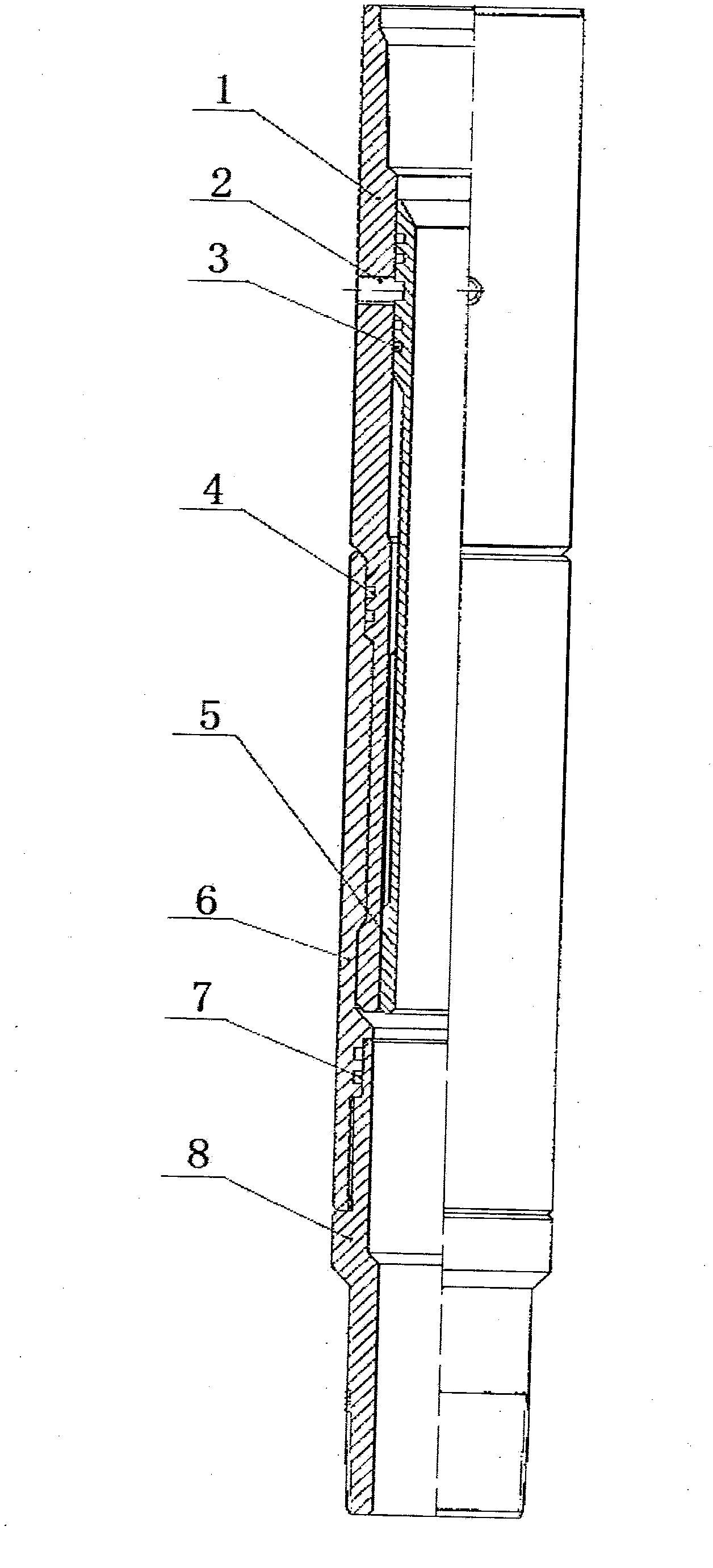 Safe releasing tool for horizontal well