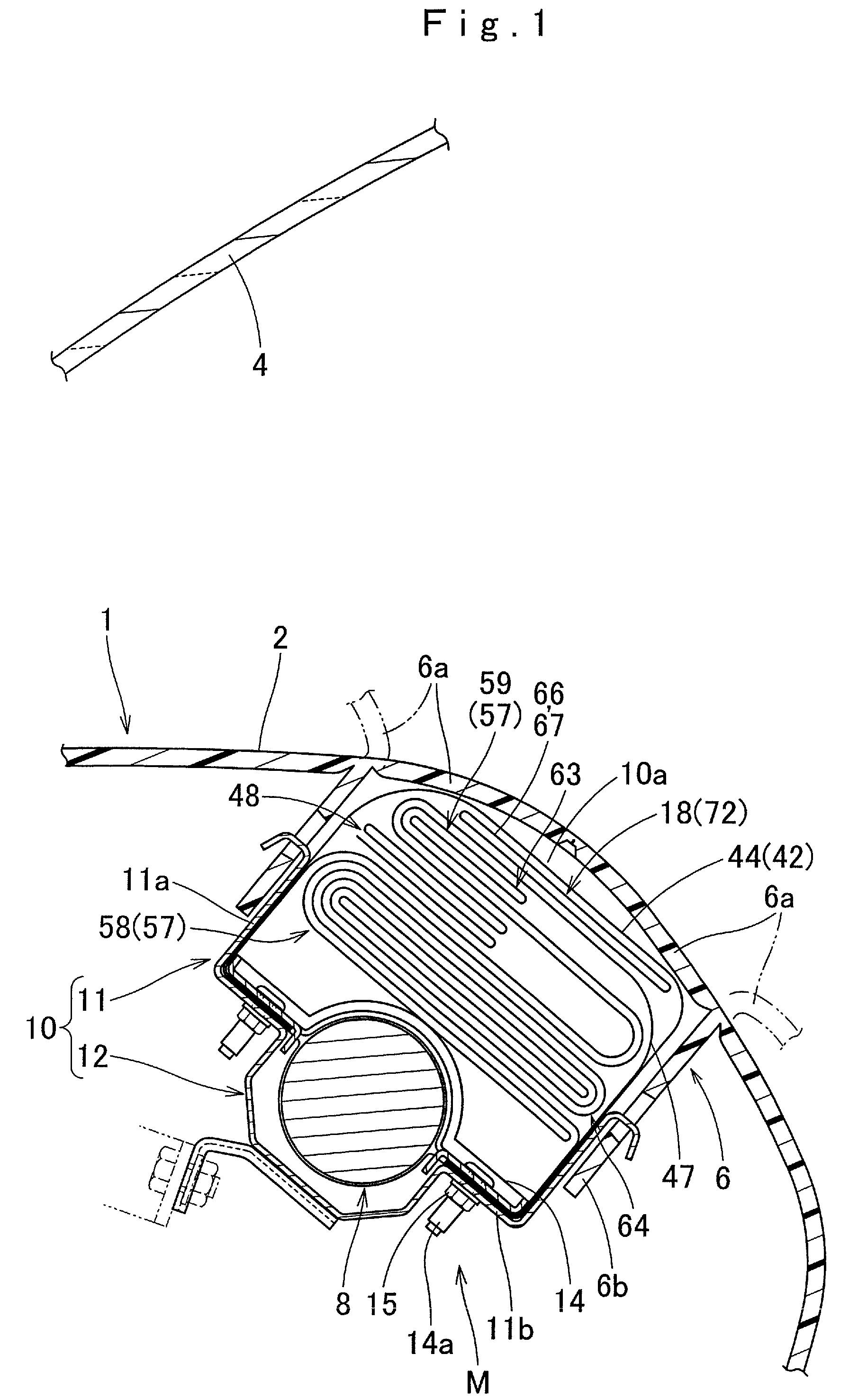Airbag apparatus for a front passenger's seat