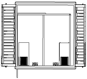 Low-temperature ozone disinfection refrigeration house system applied to cold-chain articles