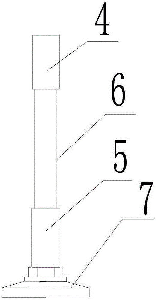 Cabinet supporting foot mechanism capable of ascending and descending rapidly