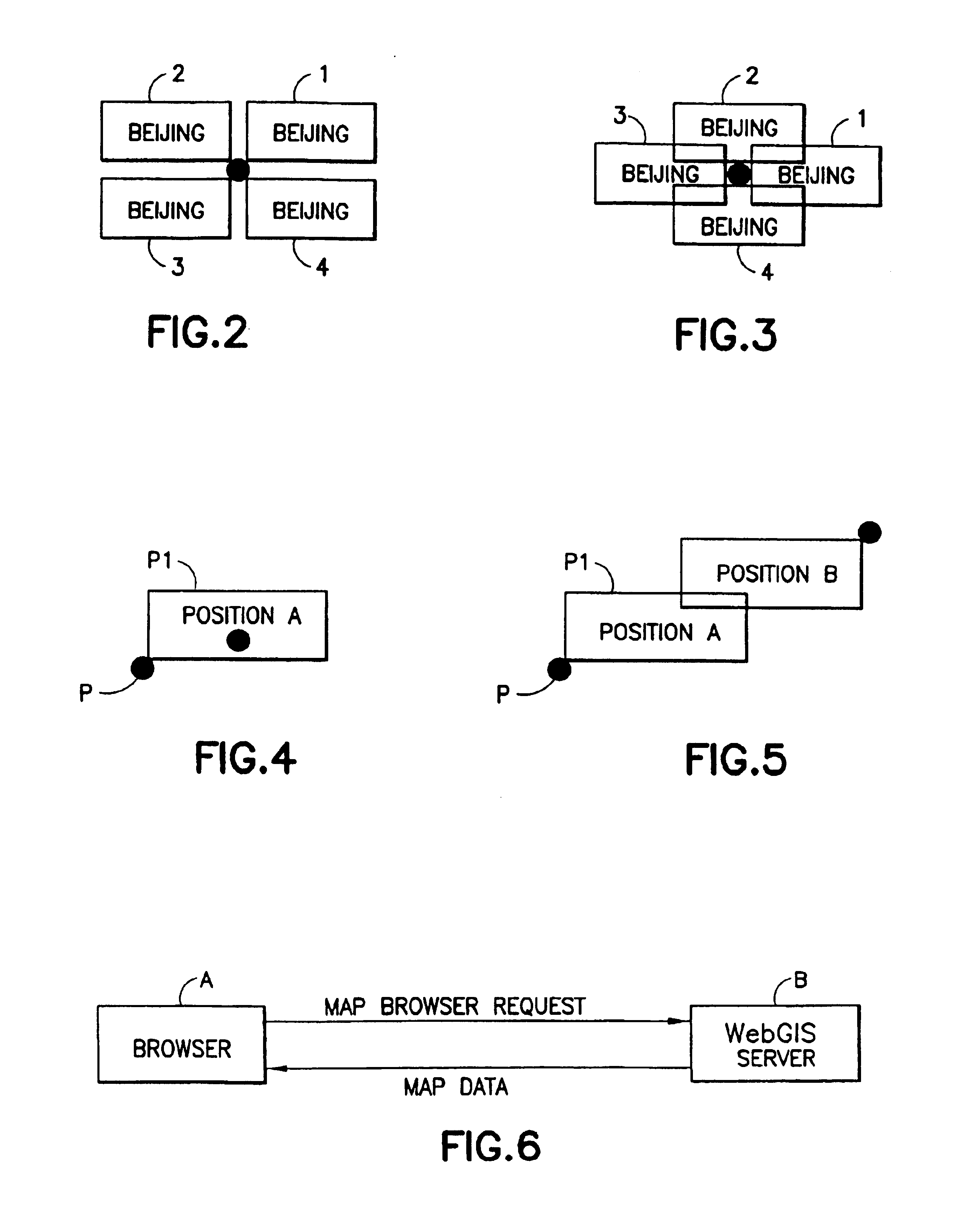 Determining means, terminal device, system and method for point label placement on a map