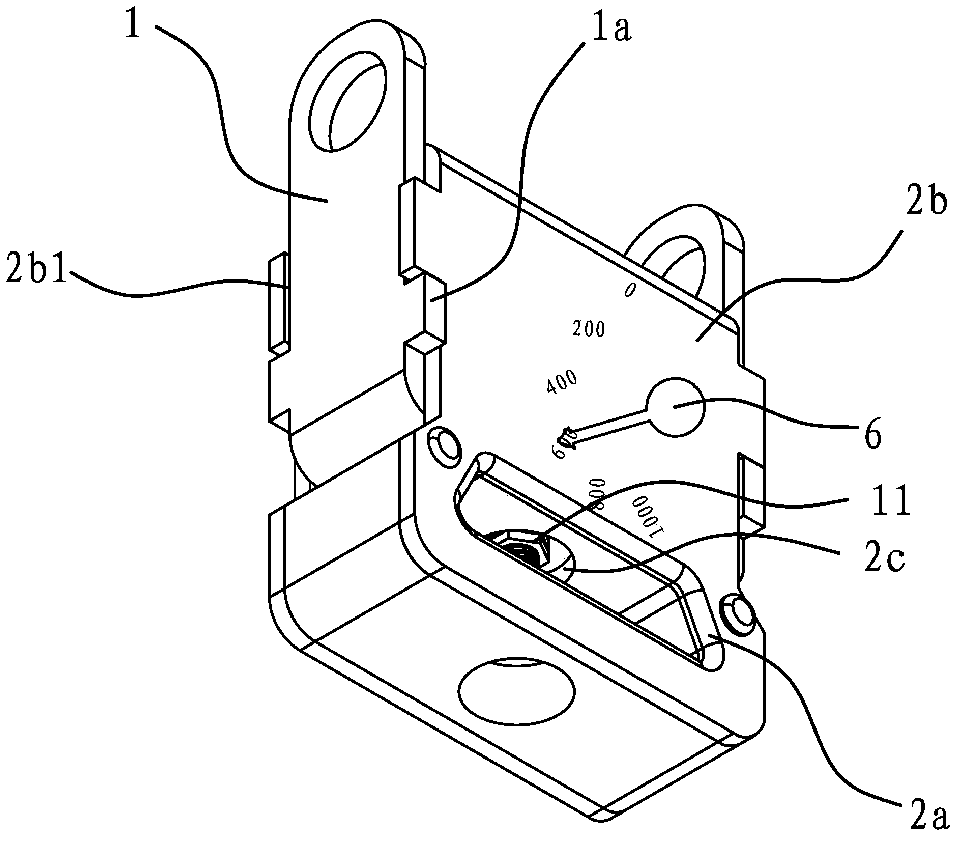 Force measurement device of tensioner