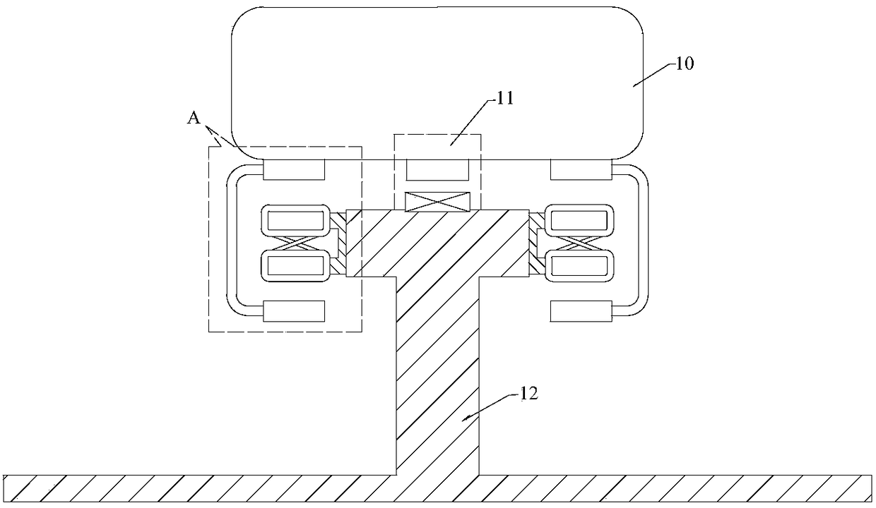 A coil type permanent magnet electric levitation device for maglev train