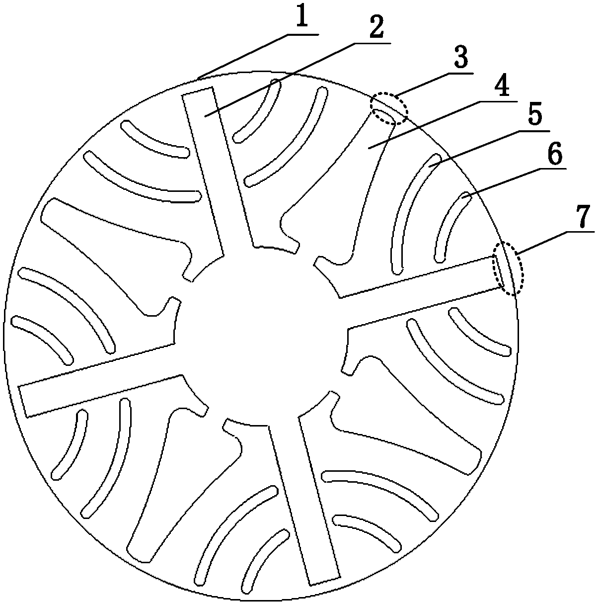 Rotor core of a variable flux permanent magnet synchronous motor