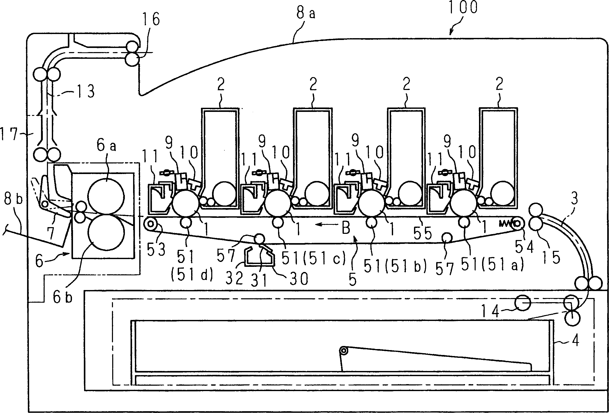 Imaging device and transfer unit