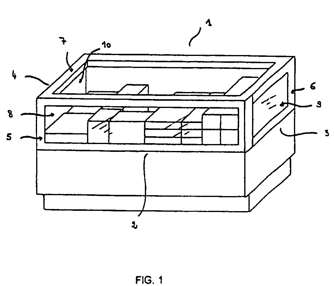 Insulating glass element, especially for a refrigerated enclosure