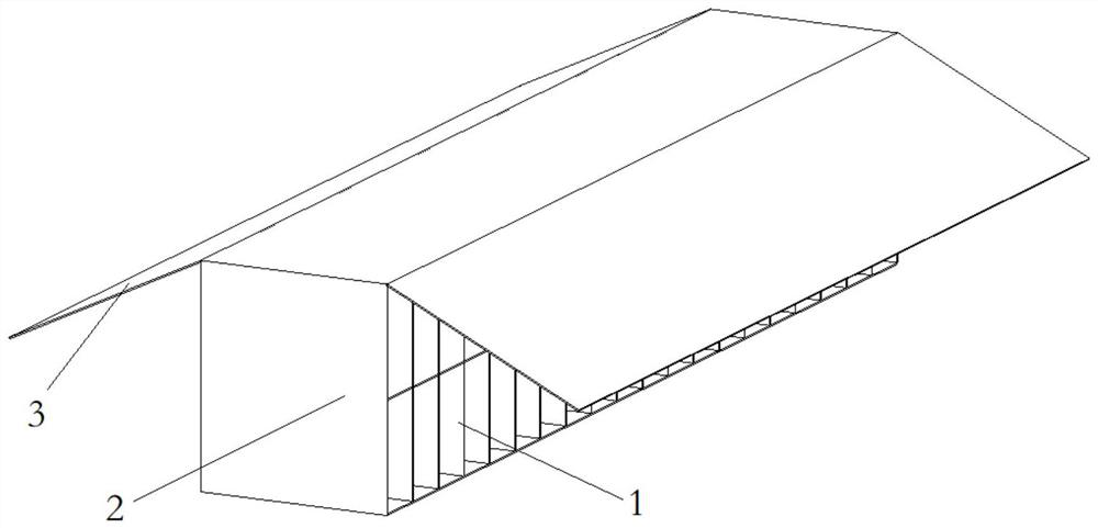 Three-dimensional cargo encasement method for combined container