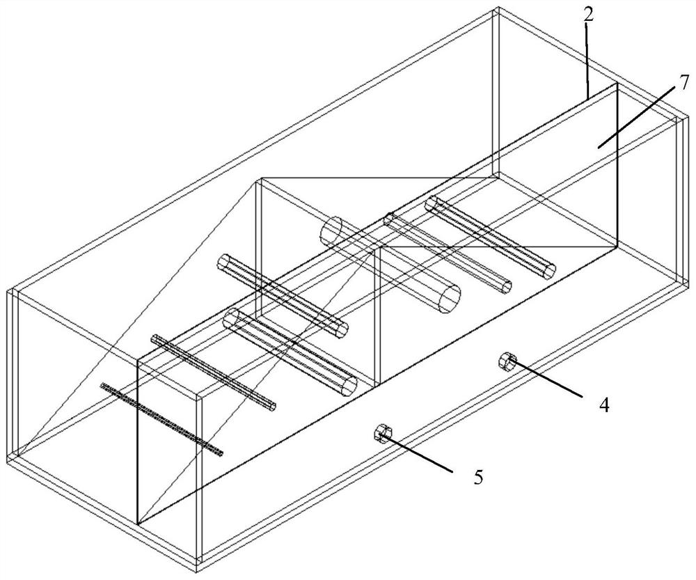 A simulation method and system for a centrifugal model test of a barrier dam