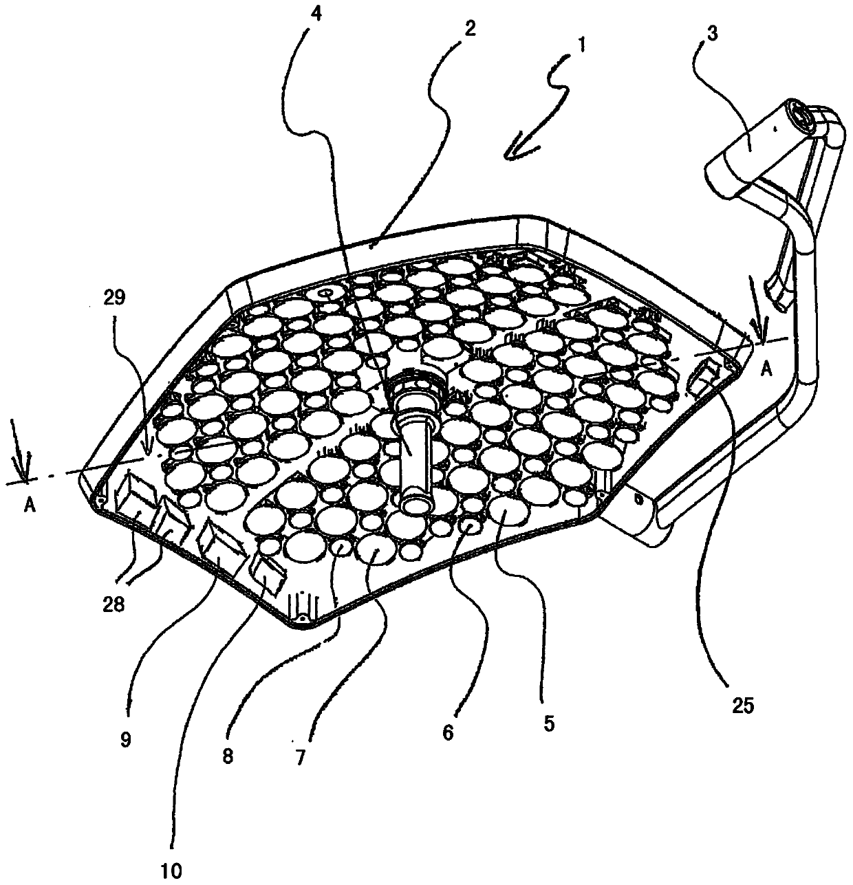Surgical light and method for illuminating a surgical site