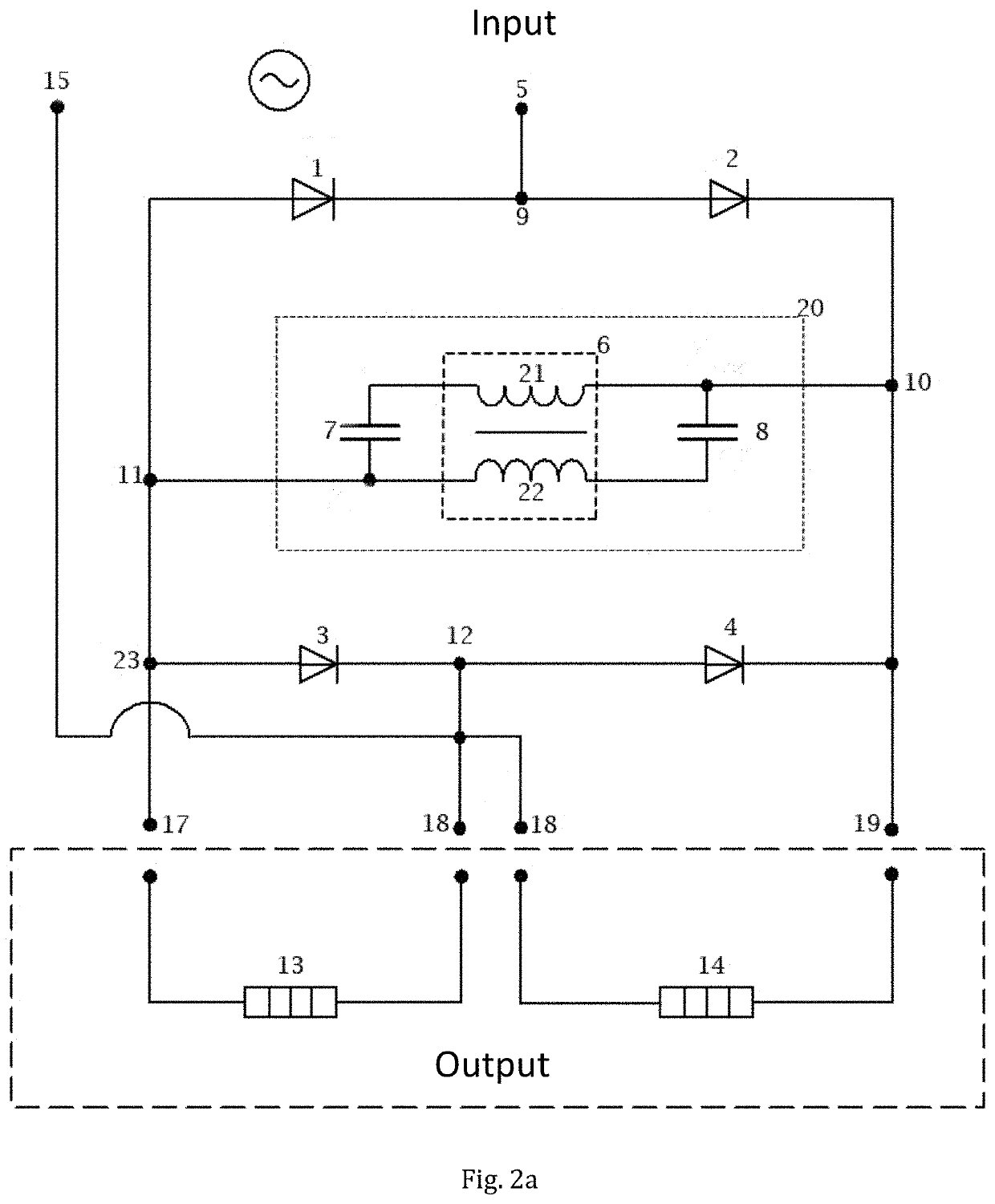 Converter with oscillator and a system of converter with oscillator coupled with a load