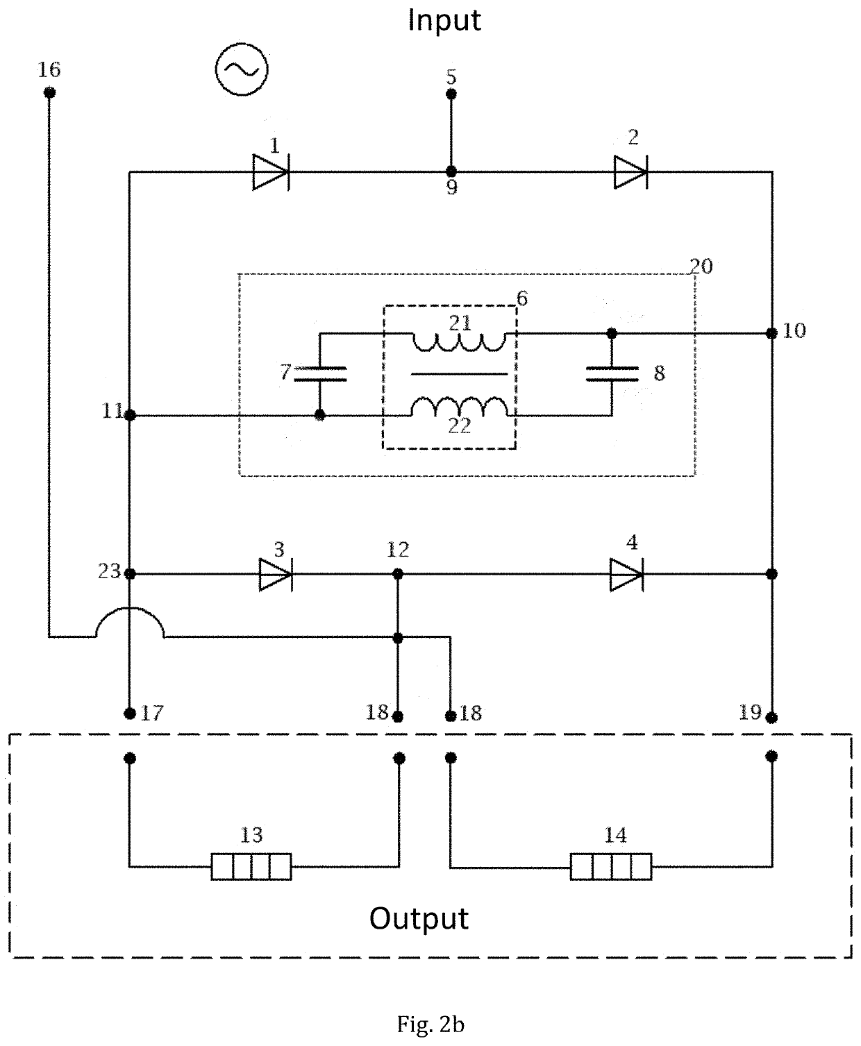 Converter with oscillator and a system of converter with oscillator coupled with a load