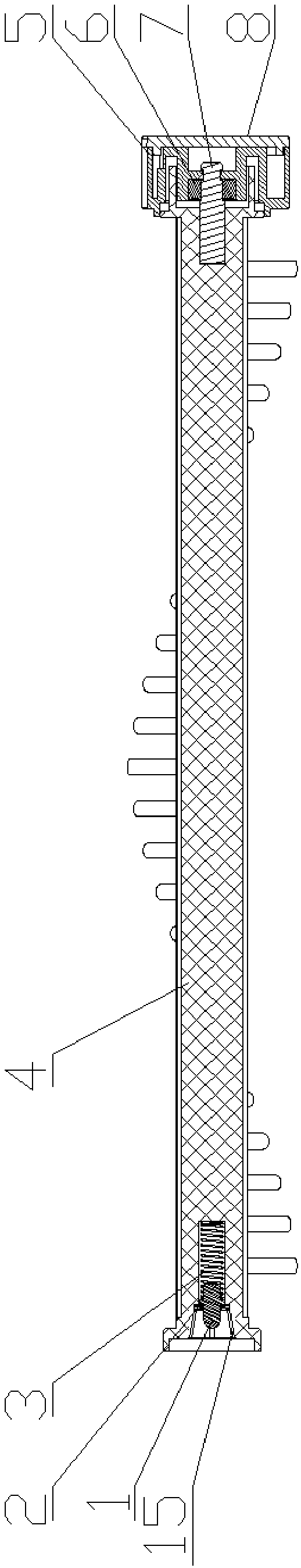 A rolling brush quick disassembly device and its cleaning tool