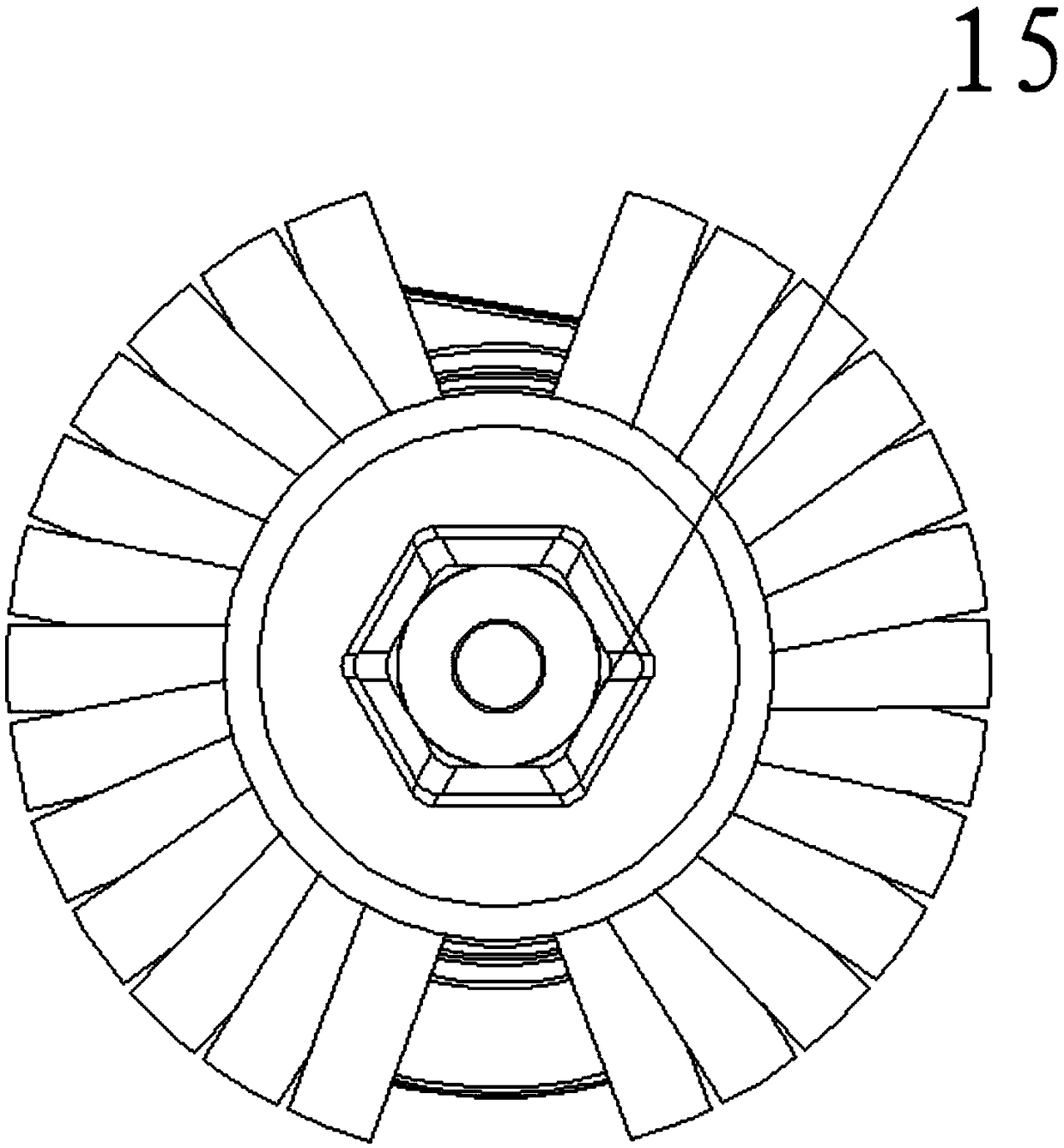 A rolling brush quick disassembly device and its cleaning tool