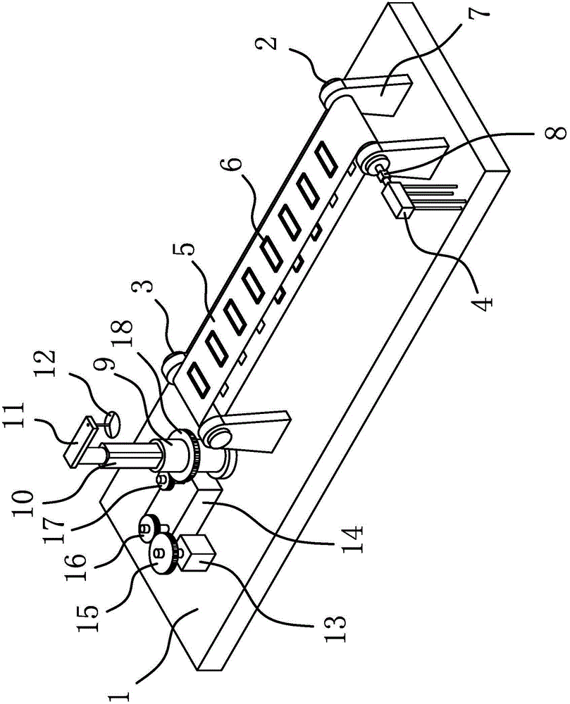 Conveyer device for single-chip microcomputer chip processing process