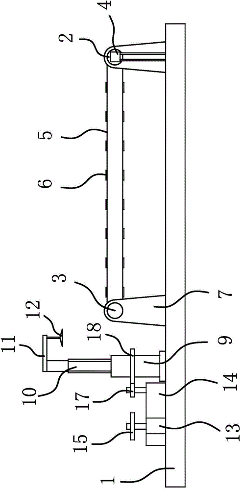 Conveyer device for single-chip microcomputer chip processing process
