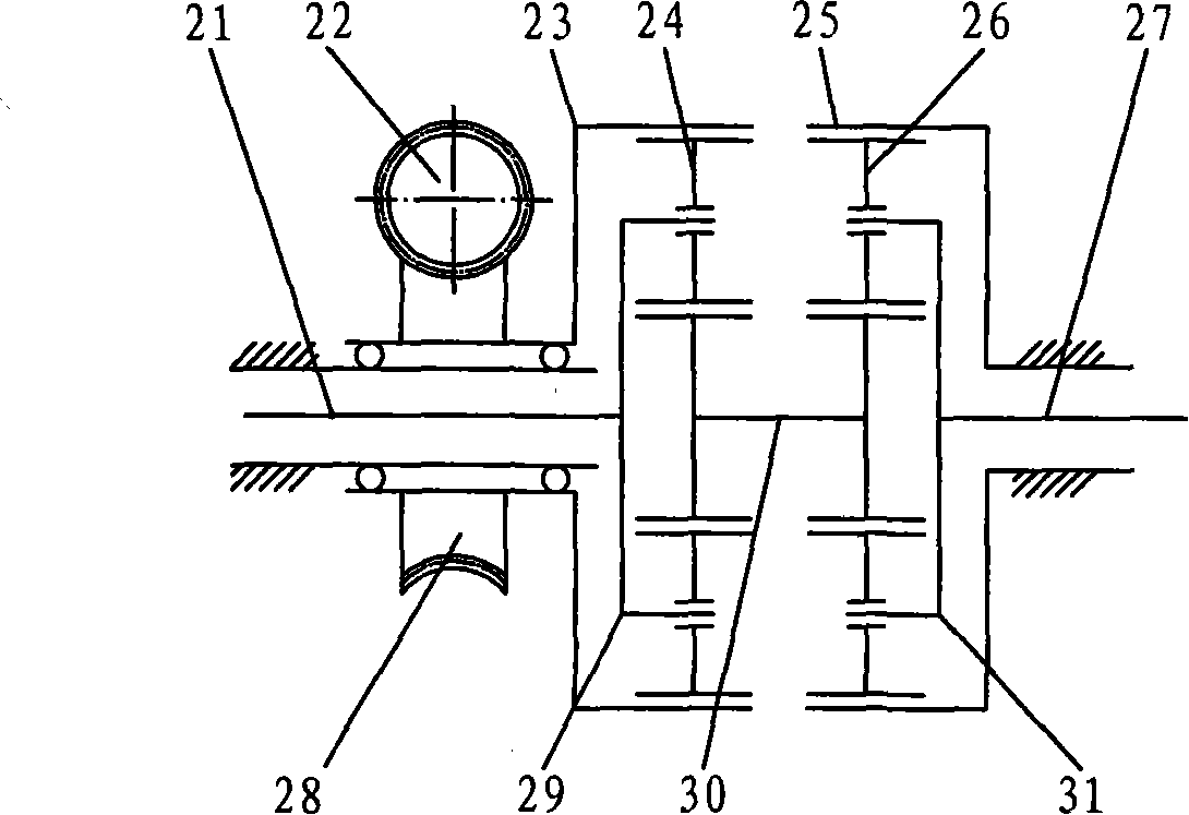 Active steering transmission device of active steering system of vehicle