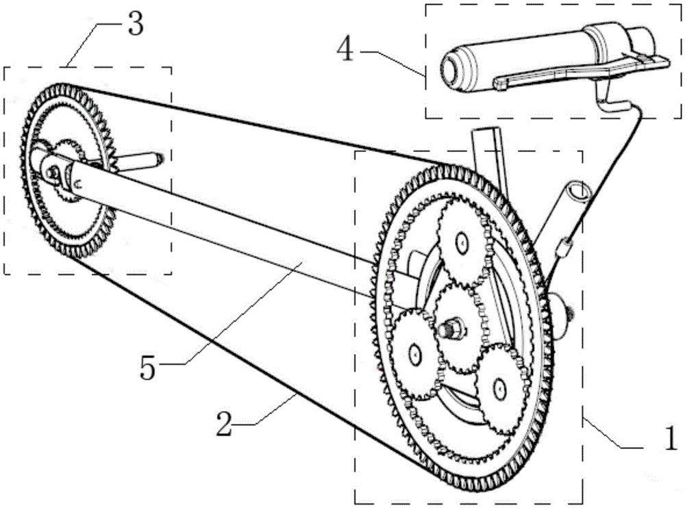 A bicycle linear transmission device