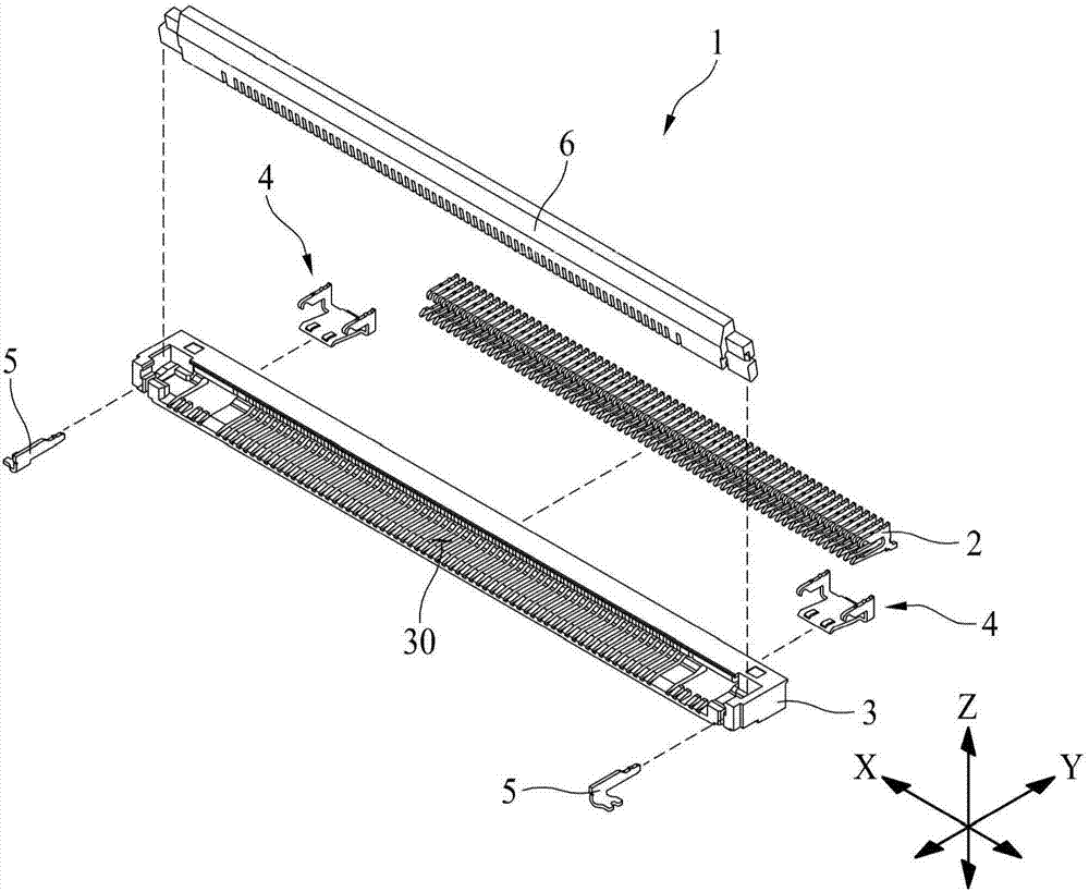 Connector for flat cable