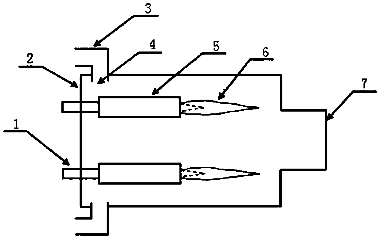 A combined internal combustion type low temperature and low NOx natural gas burner and combustion method