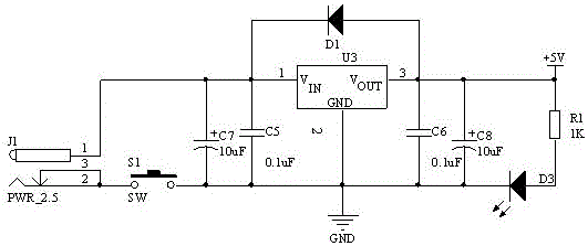 Low-voltage power line power grid frequency collection device and frequency measurement algorithm
