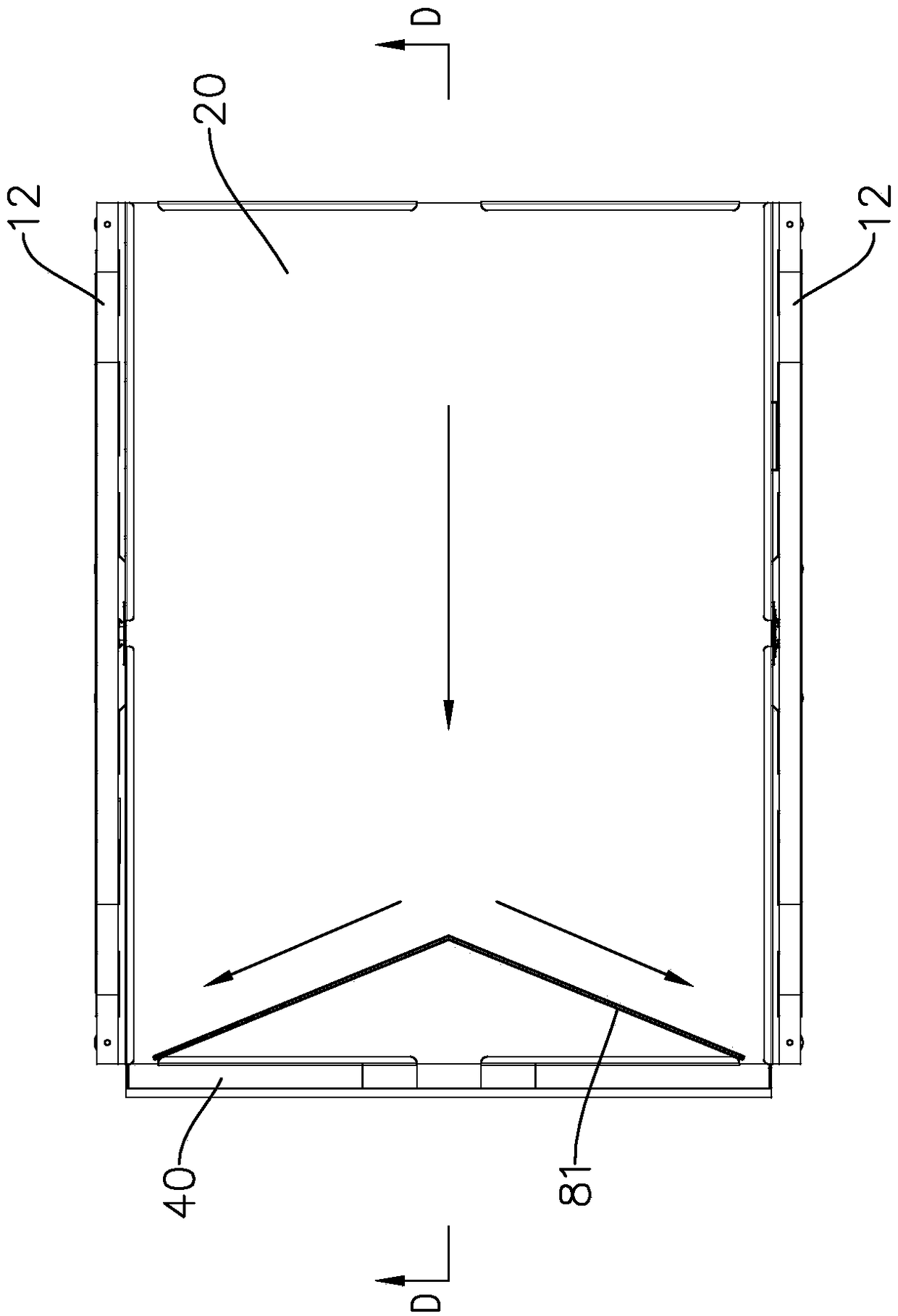 Variable slope water flow movement locus tester with water and sand separation function