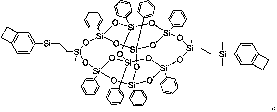 Benzocyclobutene functionalized double-decker type silsesquioxane and preparation method thereof and preparation method of composite resin of benzocyclobutene functionalized double-decker type silsesquioxane