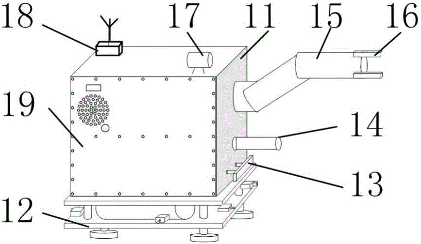 Simulation service star used for on-orbit service technical identification