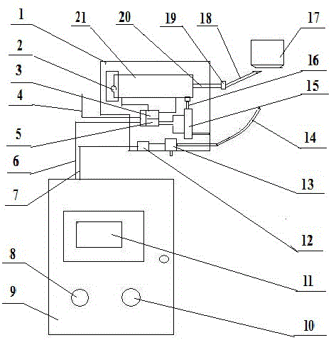 An automatic powder cutting machine