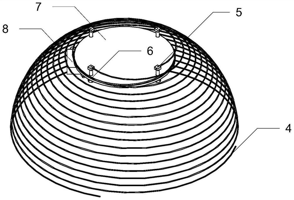 Spiral composite antenna for UHF communication