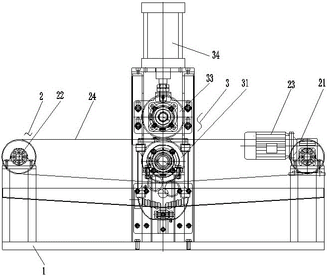 Continuous vacuum dehydration device