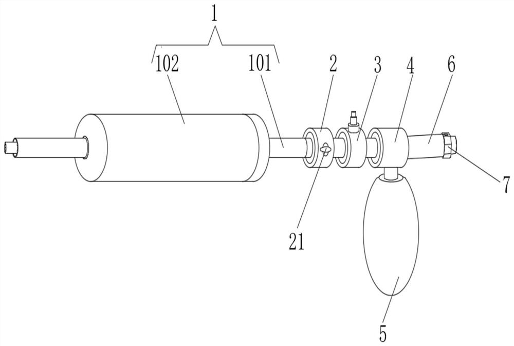 Inflation expansion type cystoscope for urology department and use method of inflation expansion type cystoscope