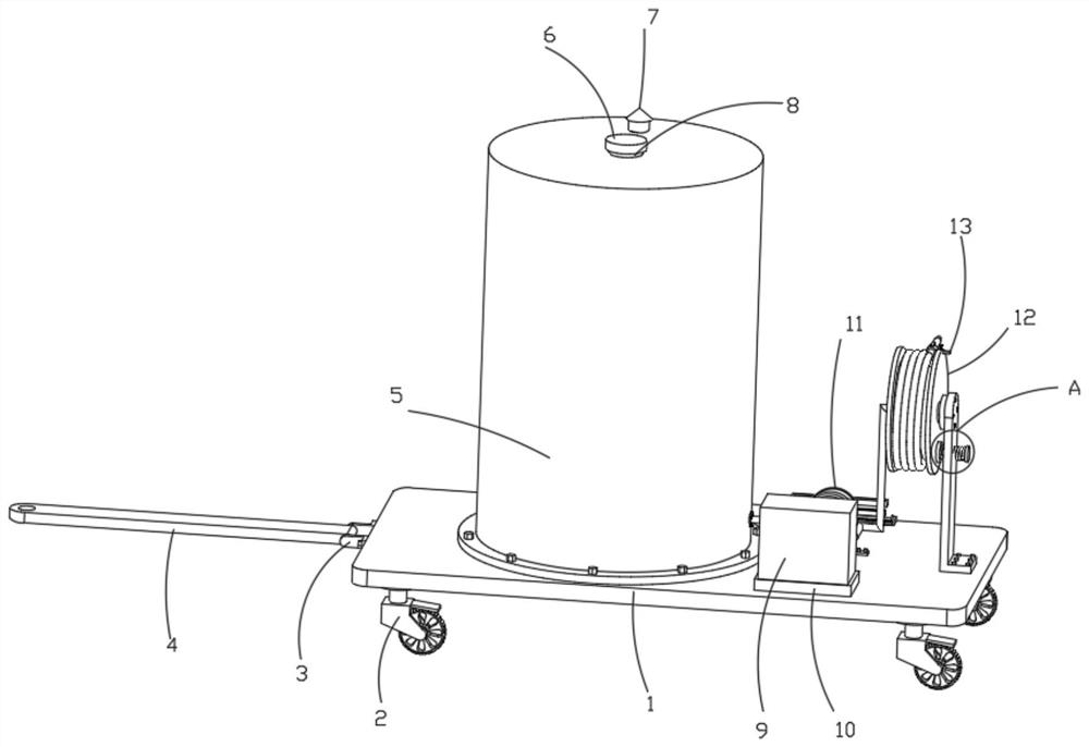 Quantitative oiling device and oiling method thereof