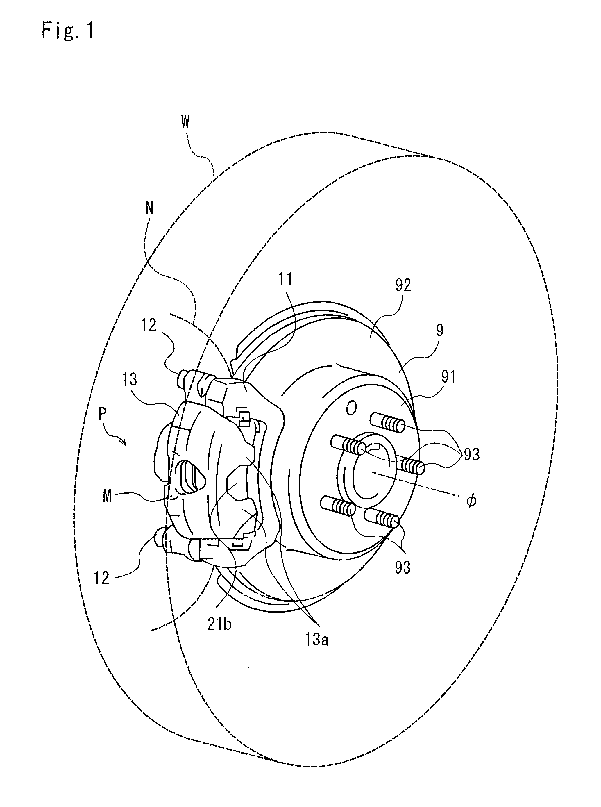 Electric parking brake driving device and electric parking brake device