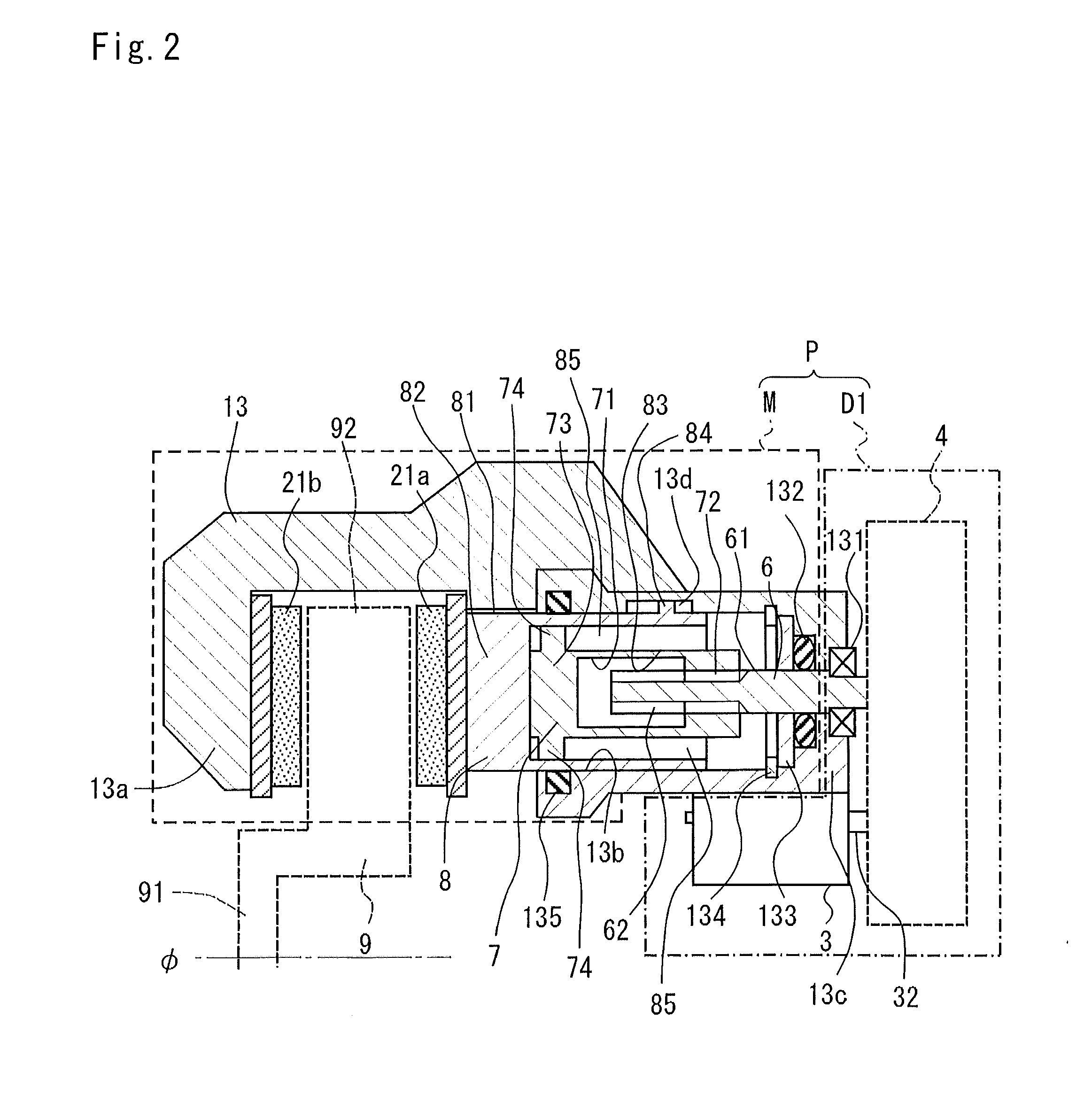 Electric parking brake driving device and electric parking brake device