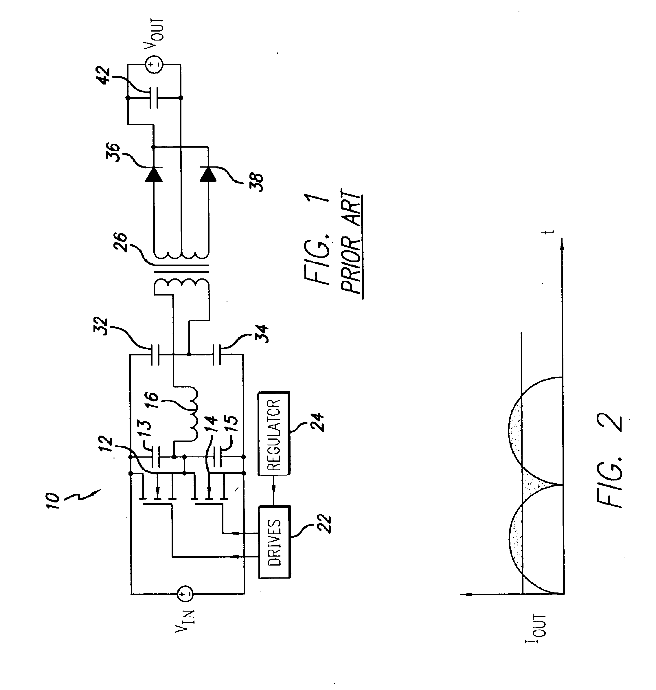 Phase-shifted resonant converter having reduced output ripple