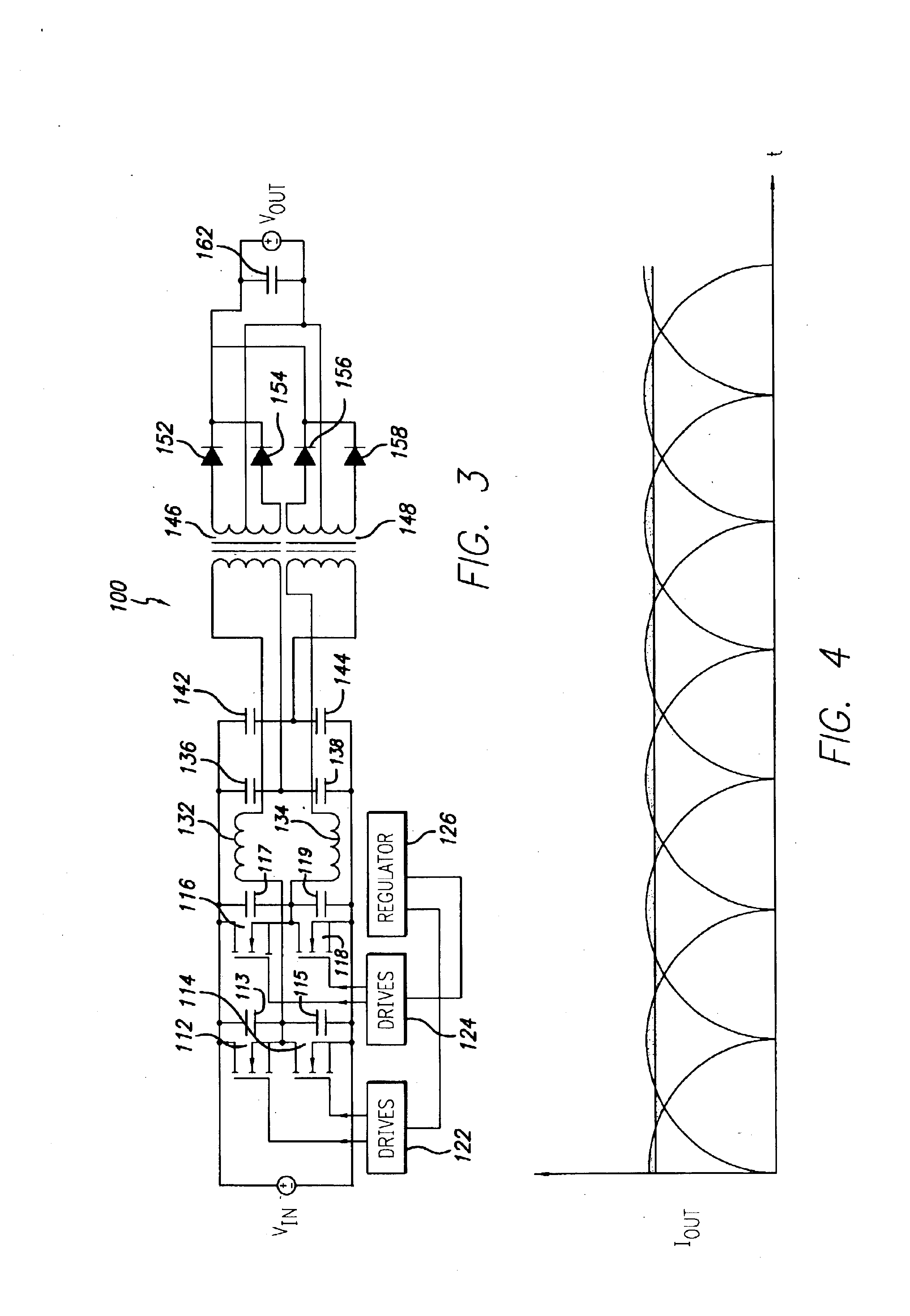 Phase-shifted resonant converter having reduced output ripple