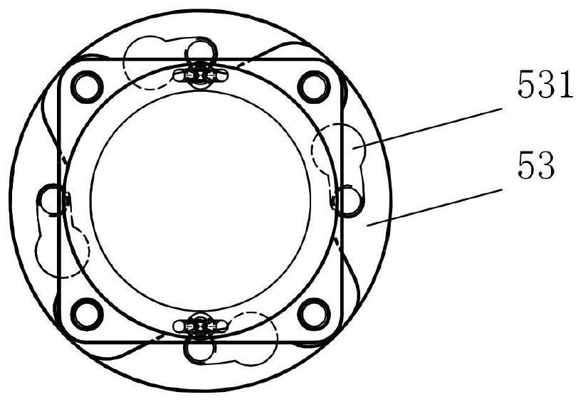 Online repairing device and method for inner wall of circular hole
