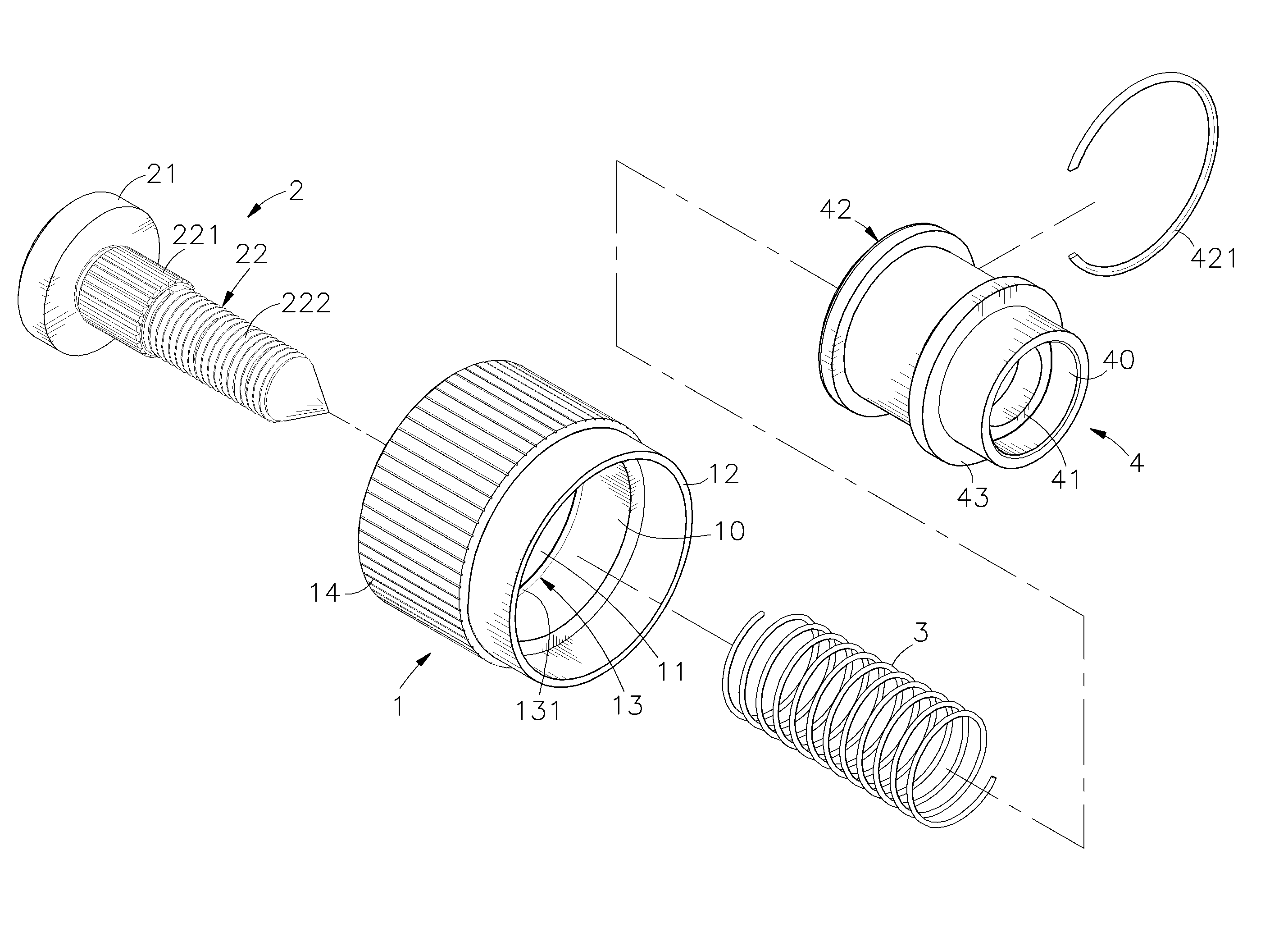 Quick-positioning screw assembly