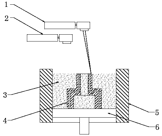 Fabrication method of structural and circuit integrated components based on laser selective area sintering technology