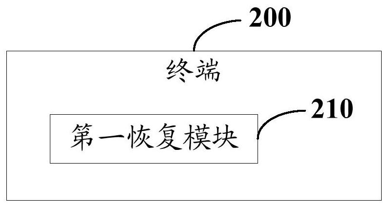 A wireless link recovery method and terminal