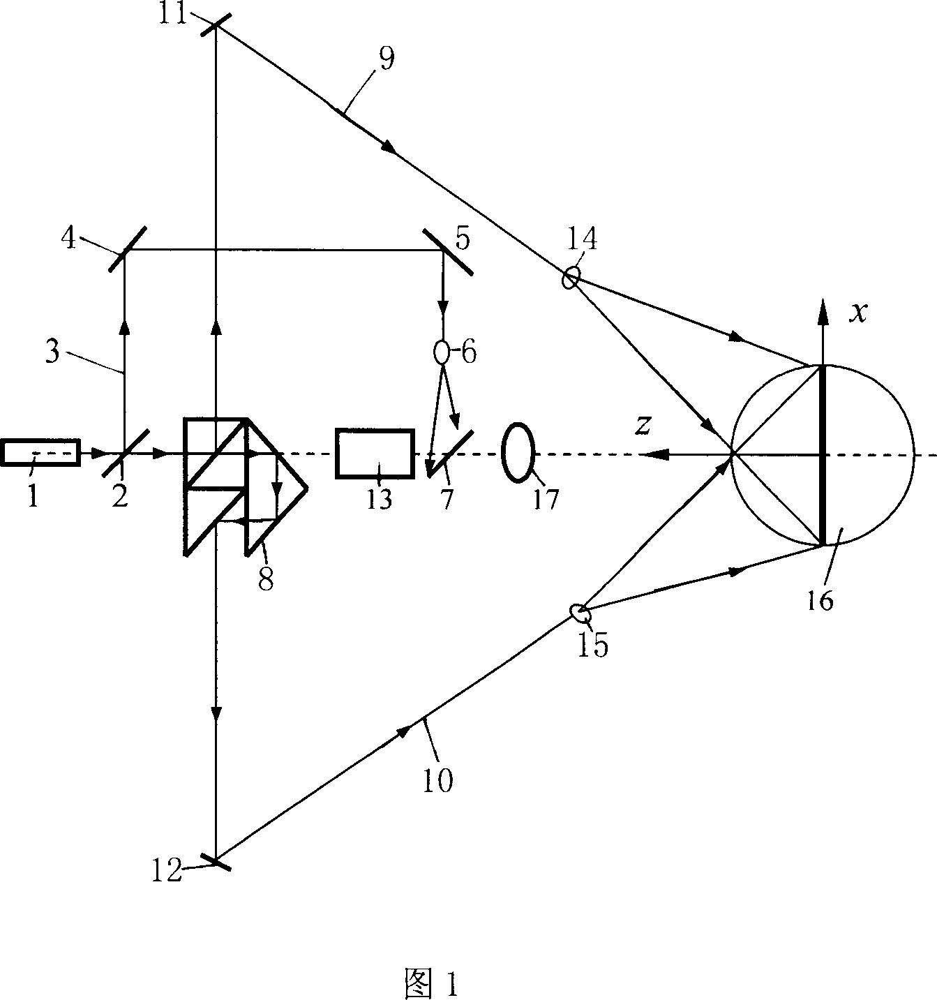 Separating method for carrier frequency electronic speckle displacement field
