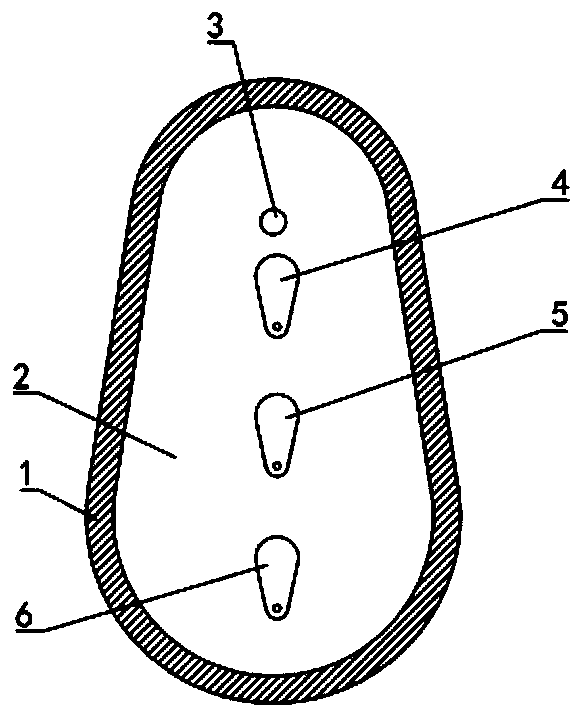 Vertical disc-shaped cam with small cam arranged internally