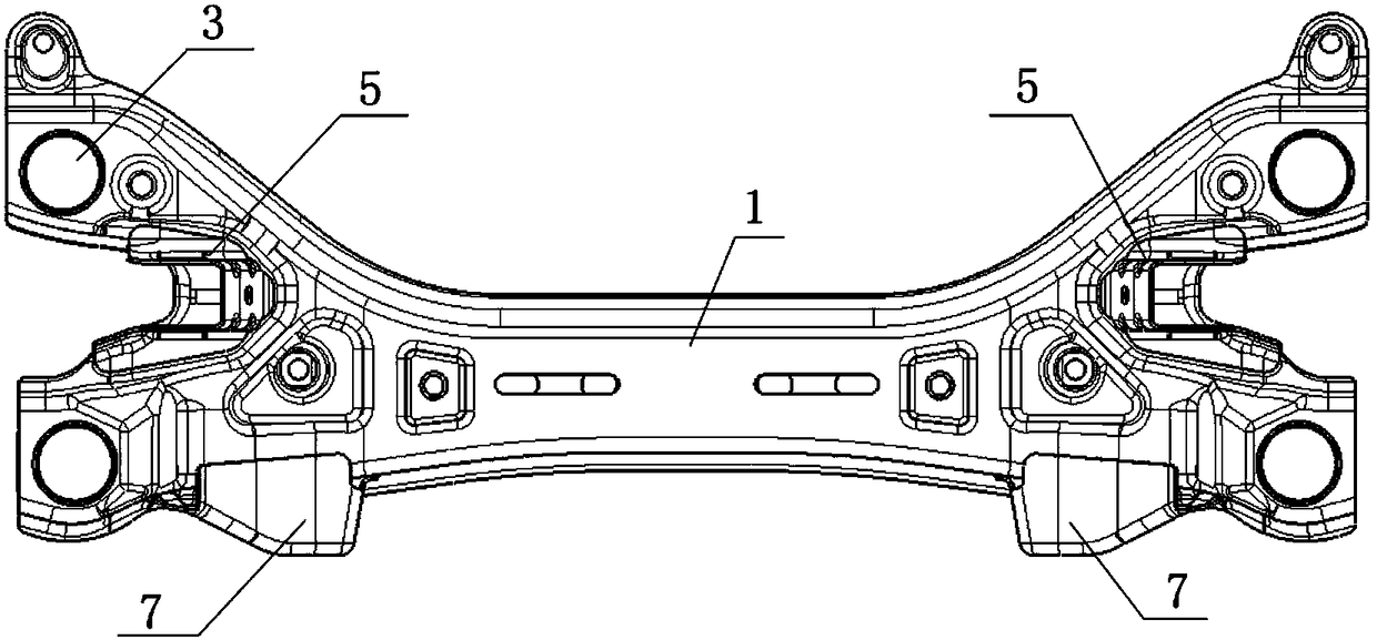 car rear subframe